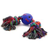 Игрушка для собак "Веревка, 2 узла и мяч" d6,5 х 31 см