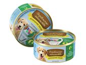 Домашние обеды для щенков: филе индейки с желудочками и отрубями 100 гр