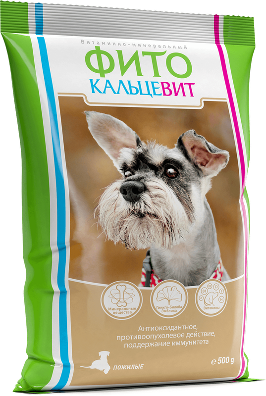 Фитокальцевит для пожилых собак 500 гр