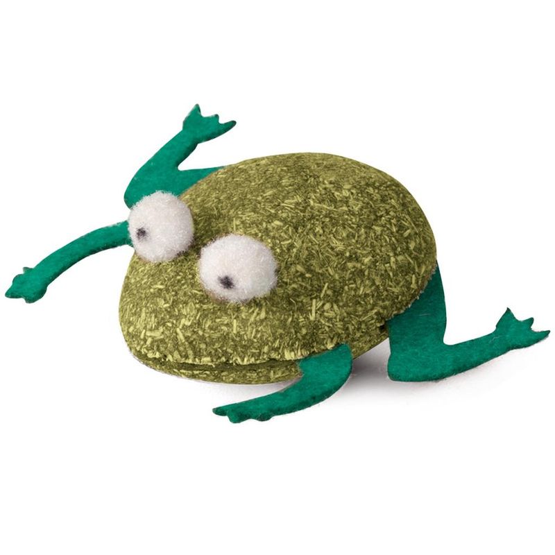 Лягушка для кошек из прессованной кошачьей мяты 5 см