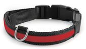 Ошейник светодиодный красный, нейлон 2 х 23-31 см