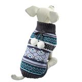 Свитер "Помпончики", темно-серый XL 