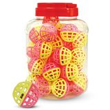 Мяч-погремушка, 4 см (туба) фиолетово-зеленый, 25 шт