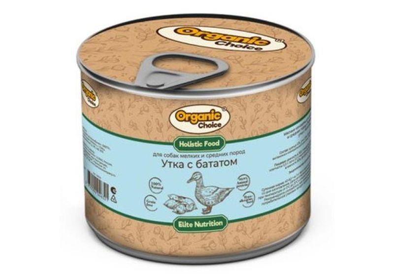 Консервы д/собак мелких и средних пород утка с бататом 240 гр