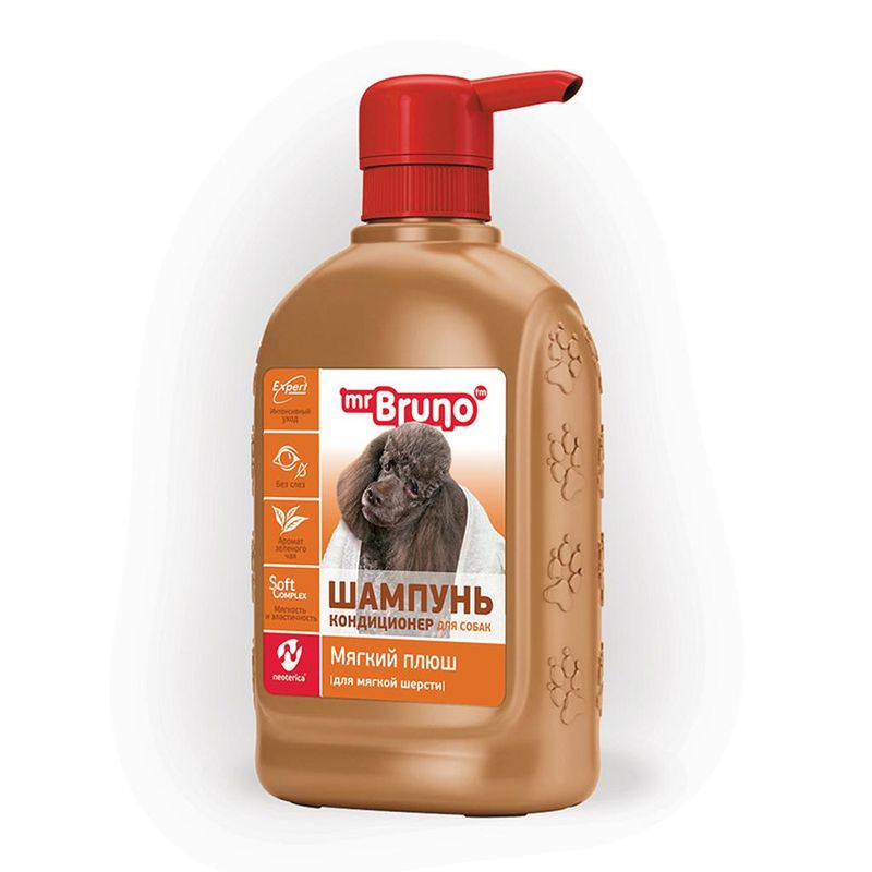 Шампунь-кондиционер "Мягкий плюш" для мягкой шерсти 350 мл