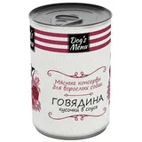 Корм д/взрослых собак с говядиной кусочки в соусе 340 гр