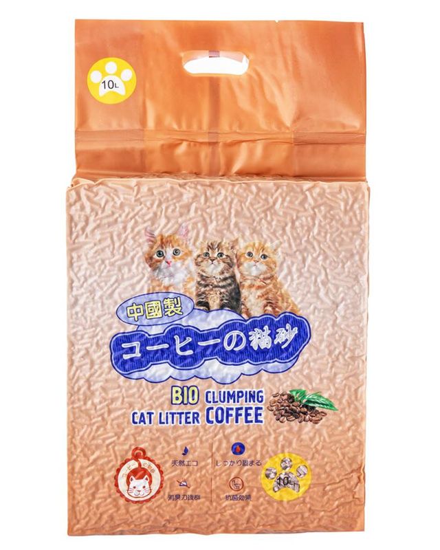 Соевый комкующийся наполнитель с ароматом кофе 6 л