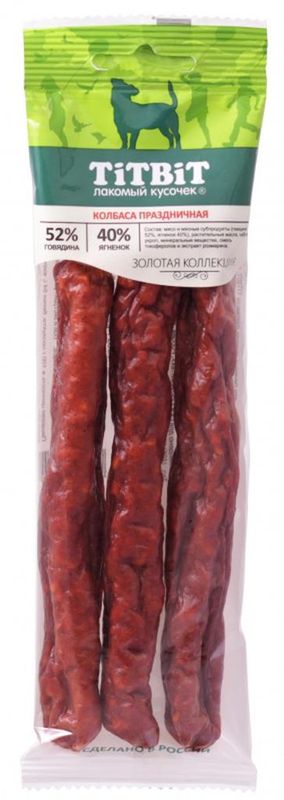 Золотая коллекция, Колбаса Праздничная для собак 80 гр