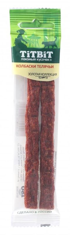 Золотая коллекция, Колбаски Телячьи для кошек 15 гр