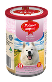 Консервированный корм для собак "Курочка по-елецки", банка 410 гр