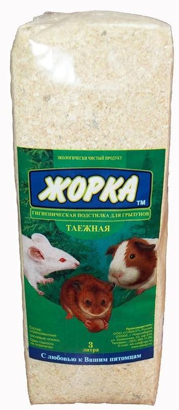 Таежная (опилки-гигиеническая подстилка для грызунов) 3 л
