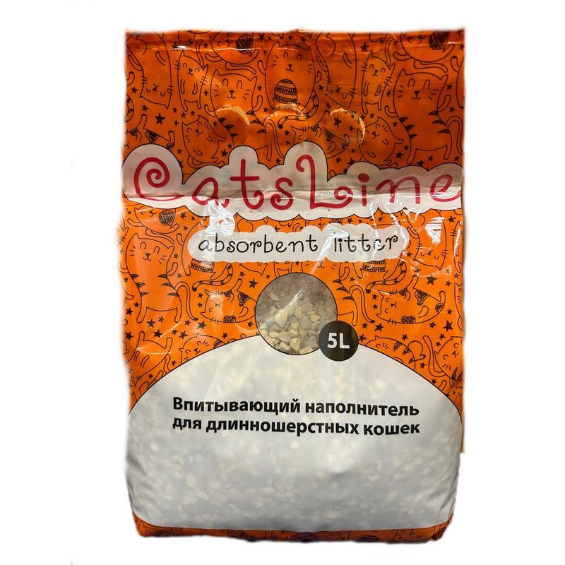 Впитывающий наполнитель для длинношерстных кошек 5 л