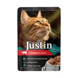 Корм консервированный для взрослых кошек говядина в соусе 75 гр