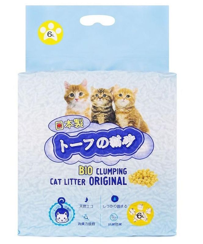 Соевый комкующийся наполнитель, без запаха 6 л