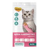 Крем-лакомство для кошек с тунцом Кацуо 4 шт х 15 гр