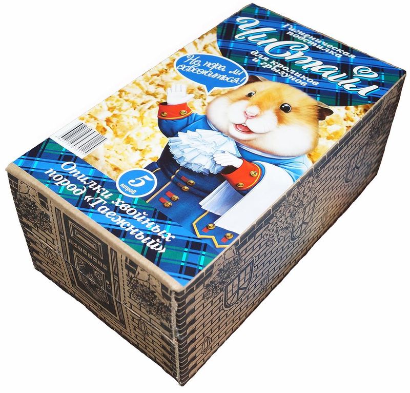 Опилки, гигиеническая подстилка для грызунов 5 л (0,8 кг)