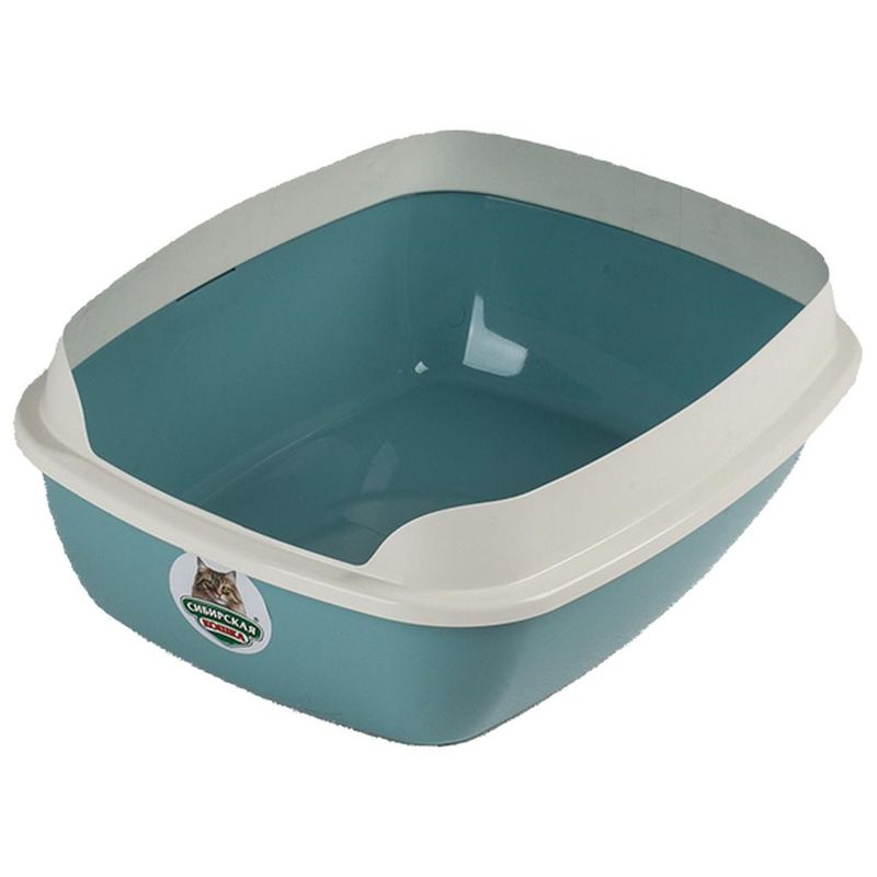 Сибирская кошка Туалет для кошек "Альбус" с бортиком капучино