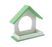 Дарэлл, Кормушка уличная для птиц из дерева "Конфетти", 21,5 х 8 х h 19,5 см зеленая