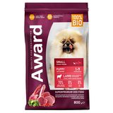 AWARD Корм д/щенков мини пород и бер.сук,с ягненком, индейкой, брокколи и брусникой 800 гр
