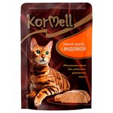 Корм консервированный для взрослых кошек паштет с индейкой 75 гр