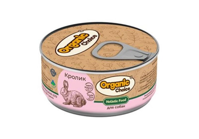 Консервы д/собак кролик 100 гр