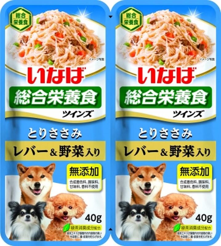 Twins Пауч д/собак Курица и куриная печень с овощами 2*40 гр