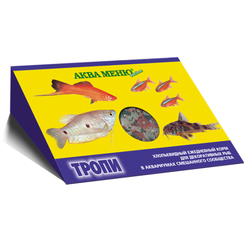 Корм хлопьевидный для декоративных рыб "Тропи" 11 гр